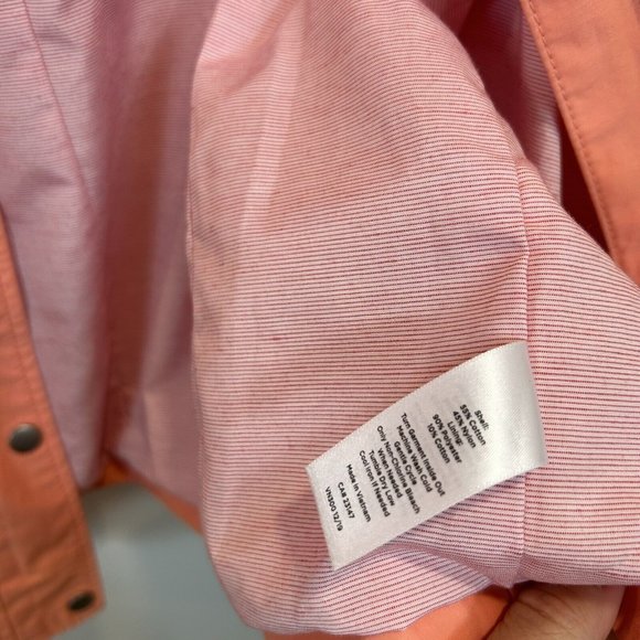 Talbots Water Resistant Cotton Anorak Jacket Peach Small - Picture 5 of 8